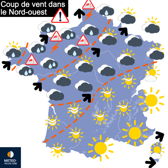Carte de température France