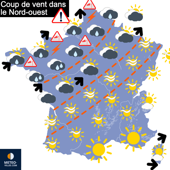 Carte de température France