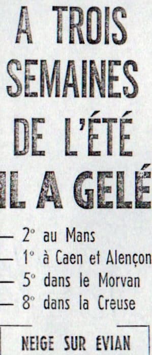 Image d'illustration pour Un week-end de "Saints de Glace"