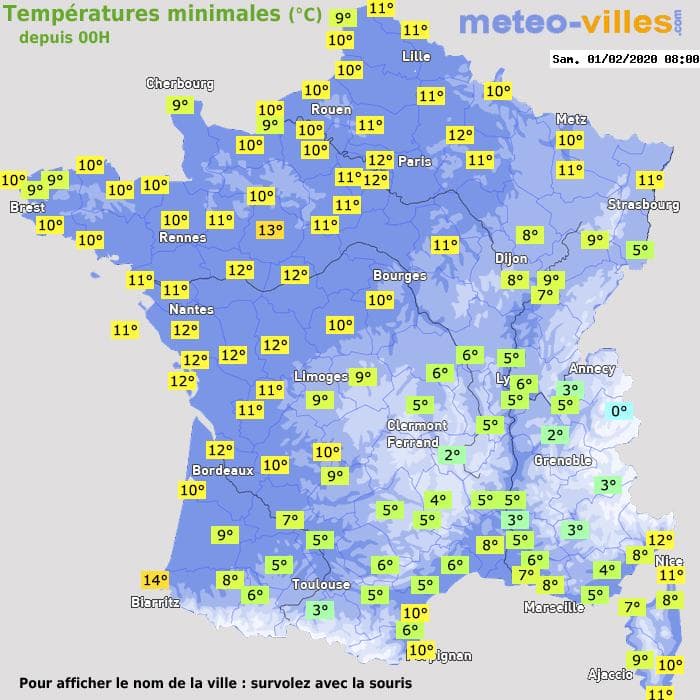 Image d'illustration pour Grande douceur pour début Février sur la France