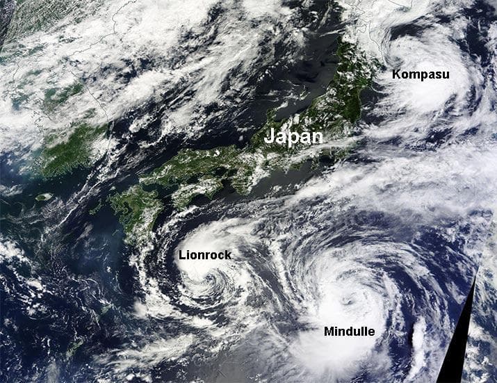 Image d'illustration pour Dianmu, Kompasu, Mindulle et Lionrock : tempêtes sur le Pacifique