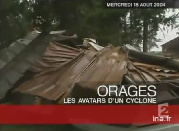 Image d'illustration pour 17 août 2004 : une violente dégradation orageuse fait 6 morts