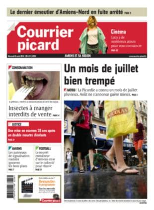 Image d'illustration pour La presse quotidienne régionale fait sa une sur le mauvais temps, sauf...