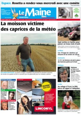 Image d'illustration pour La presse quotidienne régionale fait sa une sur le mauvais temps, sauf...
