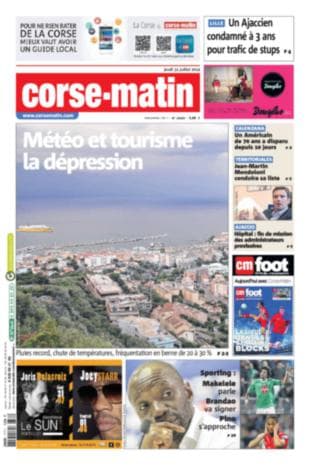 Image d'illustration pour La presse quotidienne régionale fait sa une sur le mauvais temps, sauf...