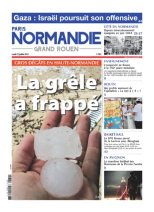 Image d'illustration pour La presse quotidienne régionale fait sa une sur le mauvais temps, sauf...