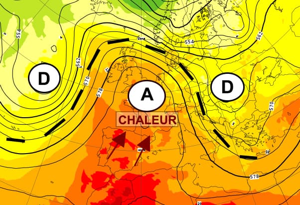 Image d'illustration pour Blocage anticyclonique : temps sec et très chaud en perspective 