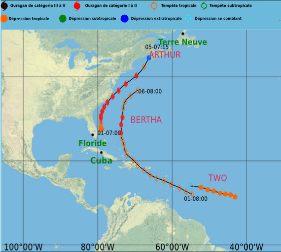 Image d'illustration pour Tempête tropicale Bertha : de l'Atlantique vers l'Europe