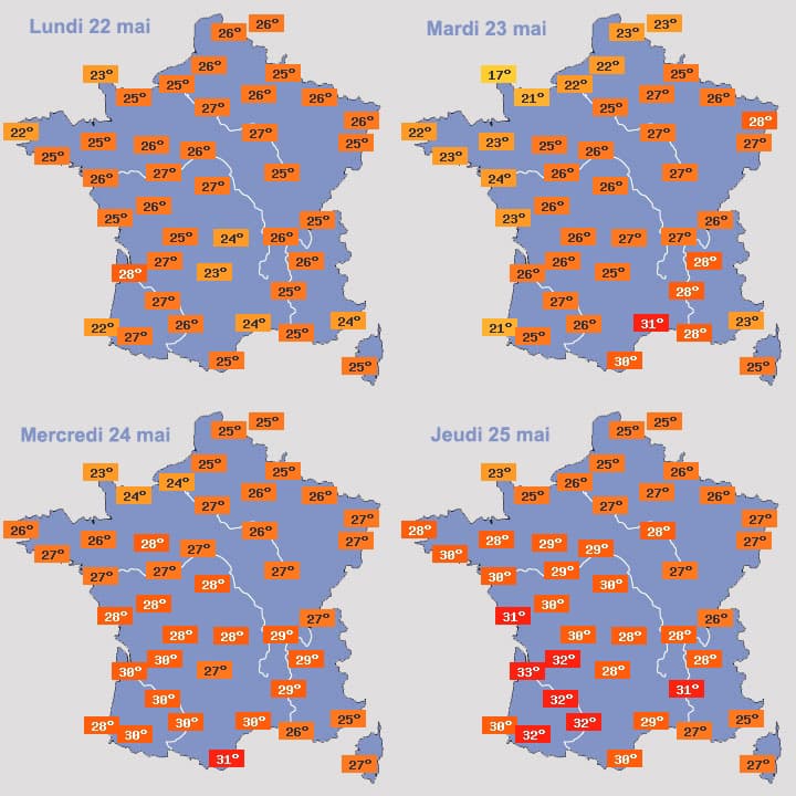 Image d'illustration pour Blocage anticyclonique : temps sec et très chaud en perspective 